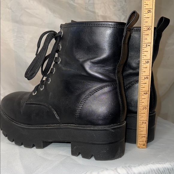 Torrid Black Combat Platform Boots - Picture 10 of 11